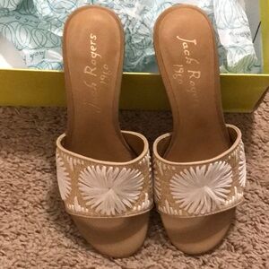 Jack Rogers Natural White Sandals